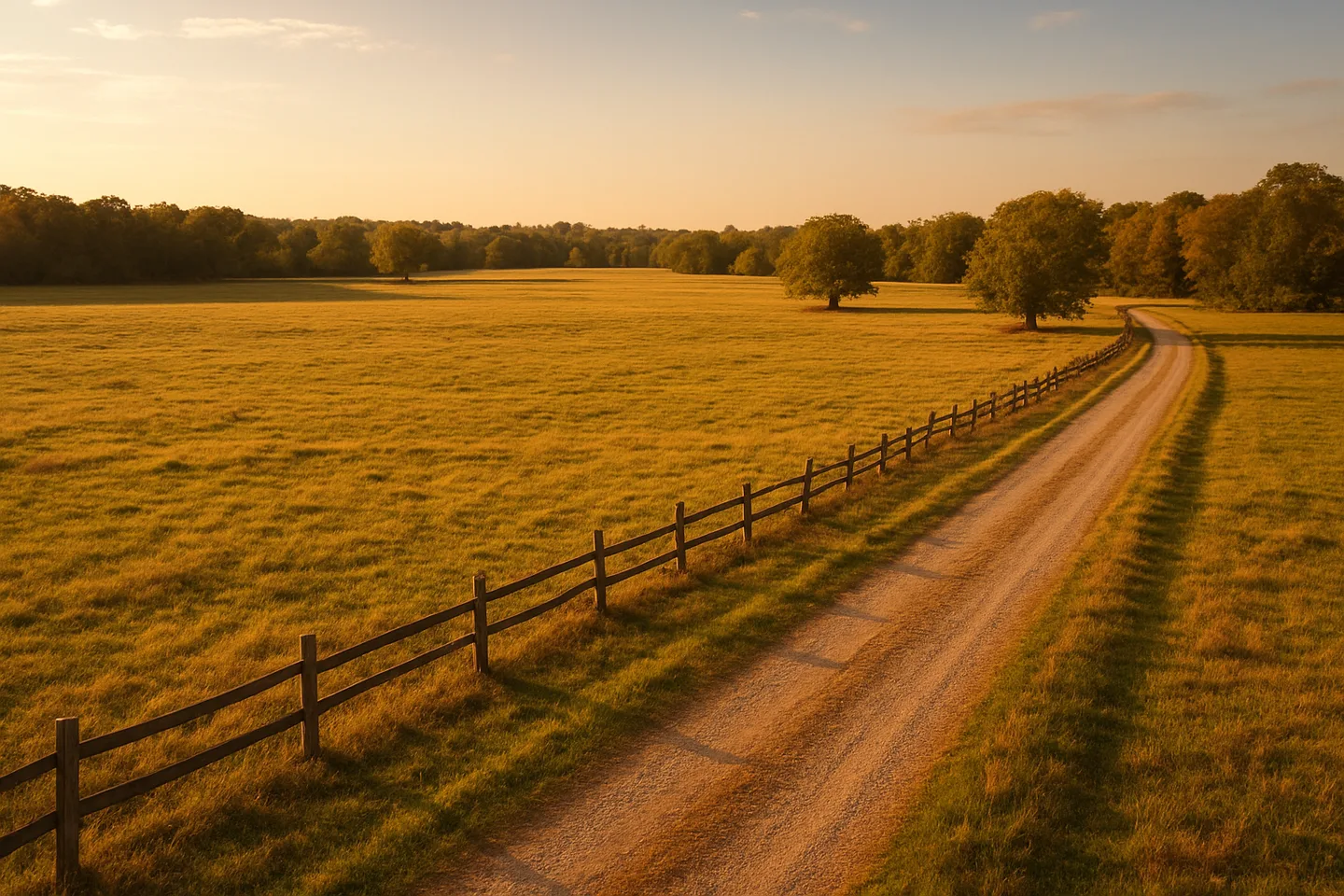 Rural acreage with open grassland and conifer forest in Biloxi, Mississippi