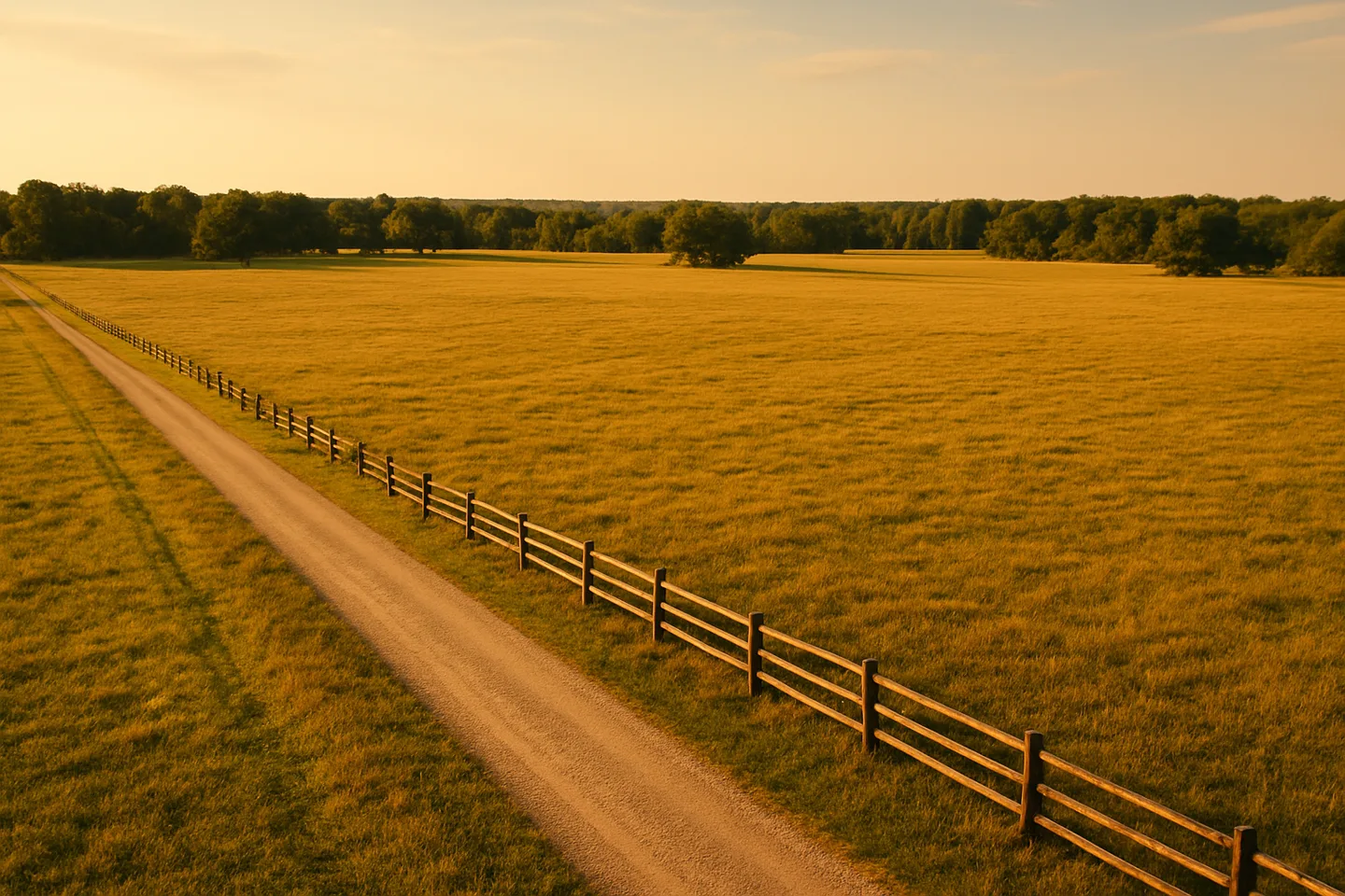 Rural acreage with open grassland and conifer forest in Oxford, Mississippi