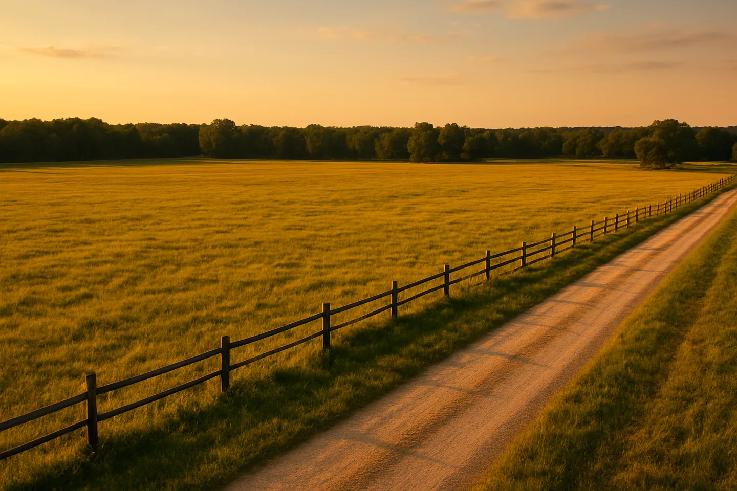 Rural acreage with open grassland and conifer forest in Pascagoula, Mississippi