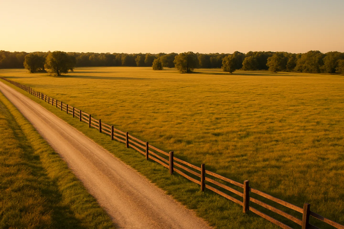 Rural acreage with open grassland and conifer forest in Pearl River County, Mississippi