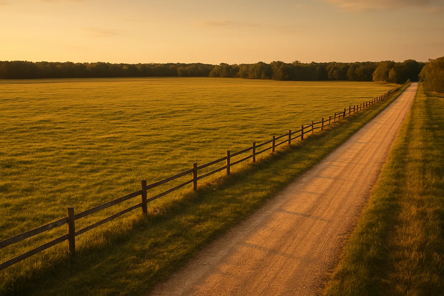 Rural acreage with open grassland and conifer forest in Vicksburg, Mississippi
