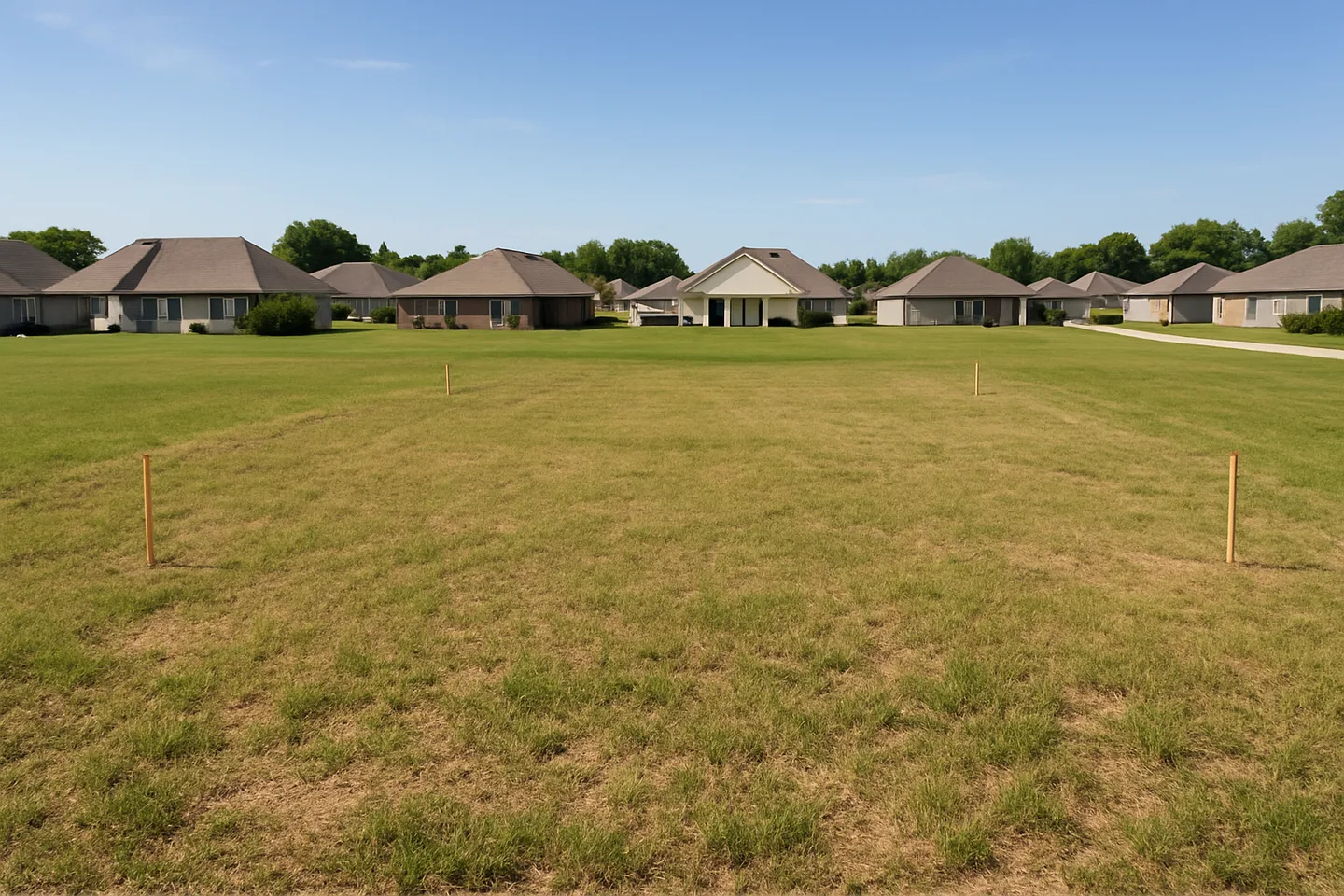 Cleared vacant residential lot for sale in Cleveland, Mississippi