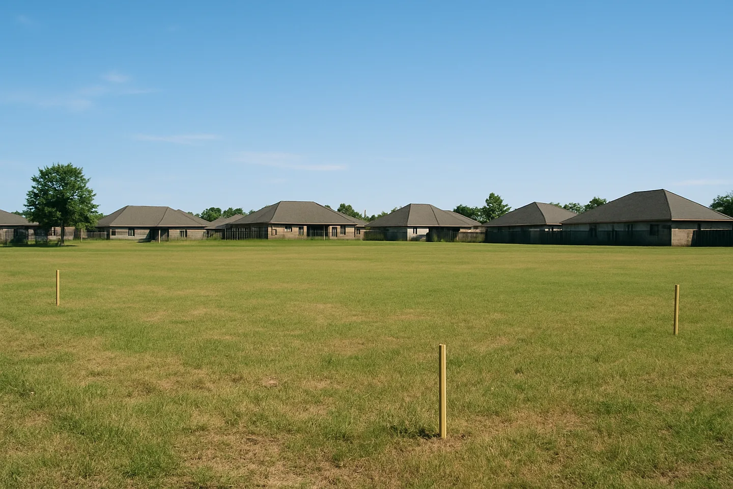 Cleared vacant residential lot for sale in Columbus, Mississippi
