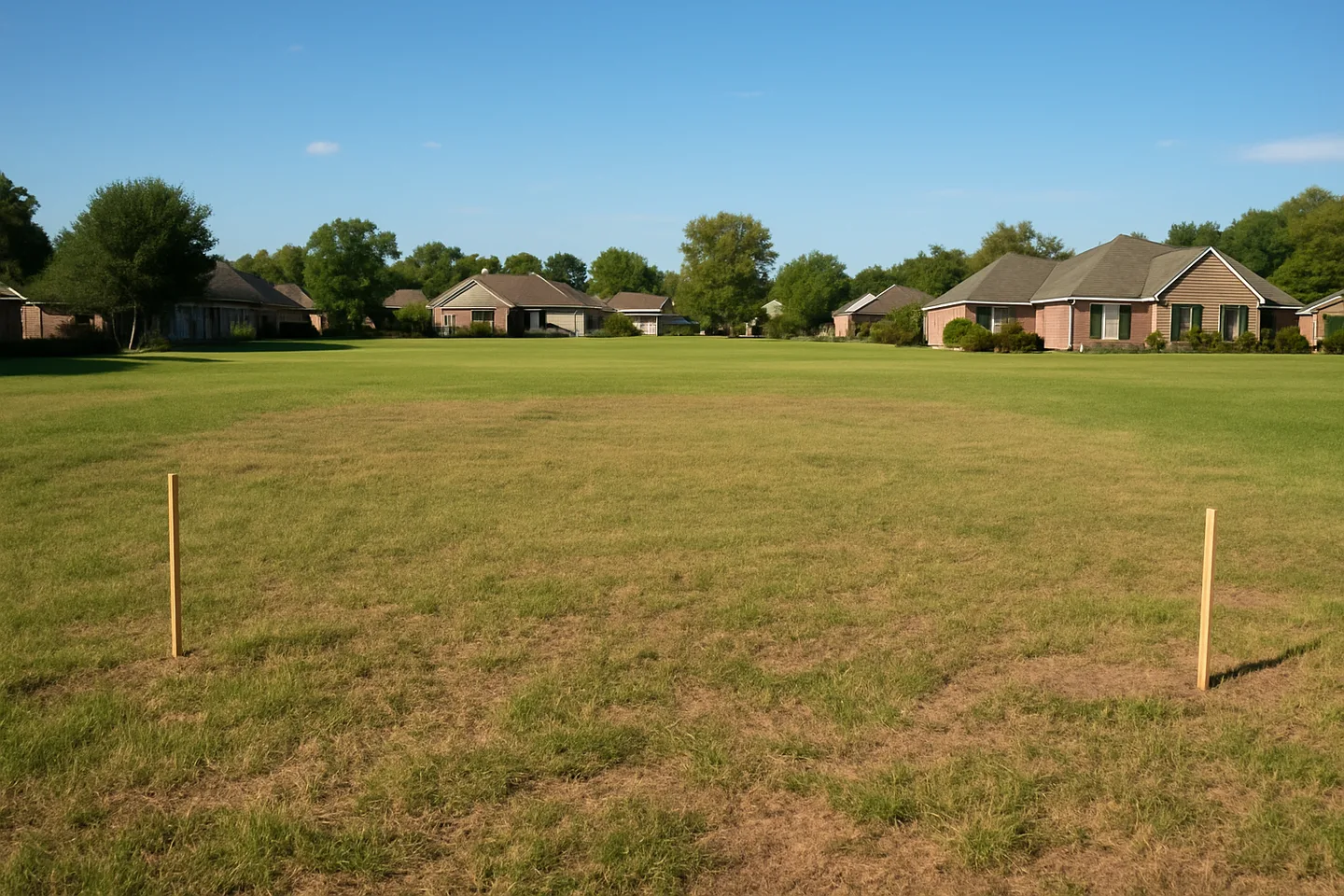 Cleared vacant residential lot for sale in Forrest County, Mississippi