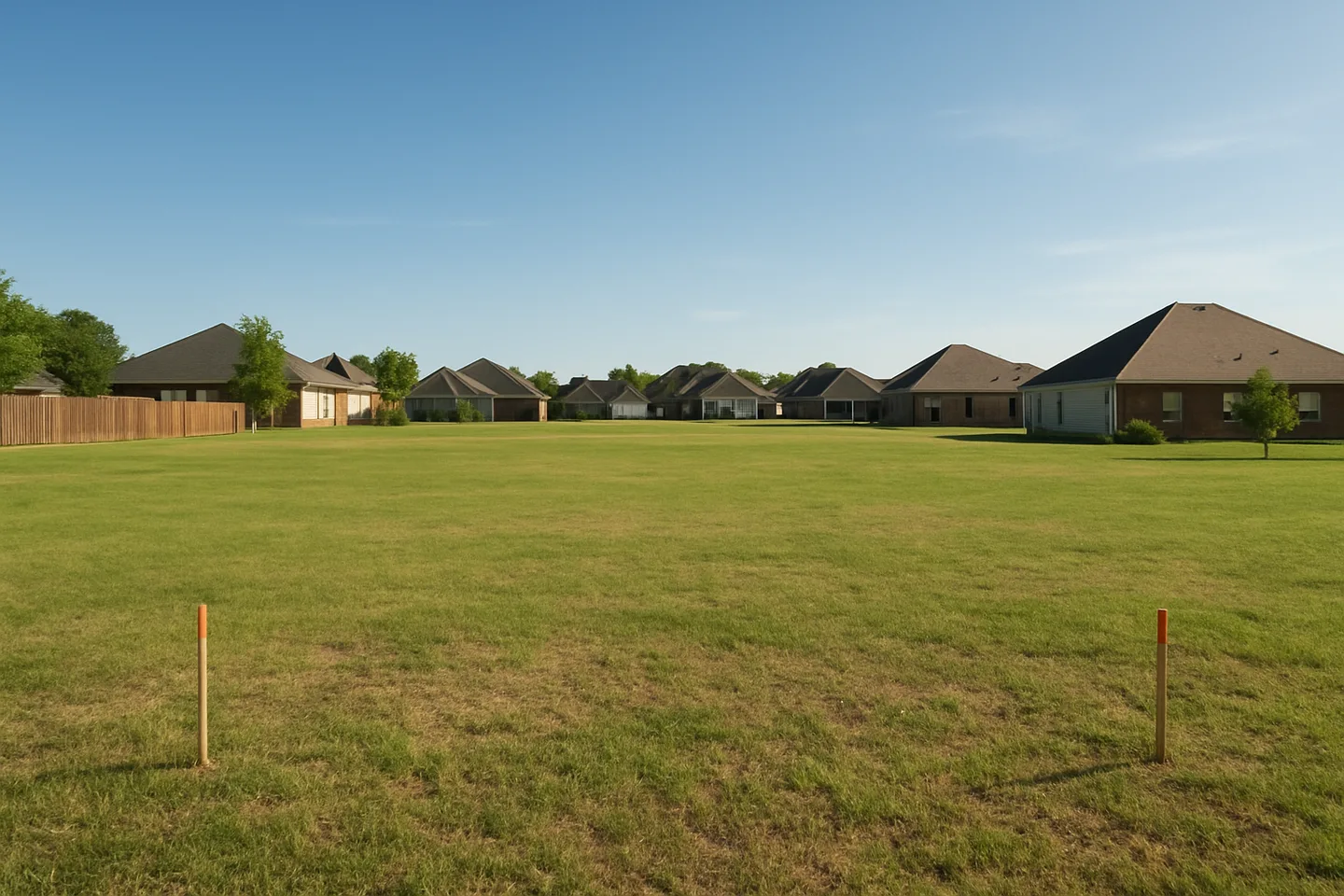 Cleared vacant residential lot for sale in Harrison County, Mississippi
