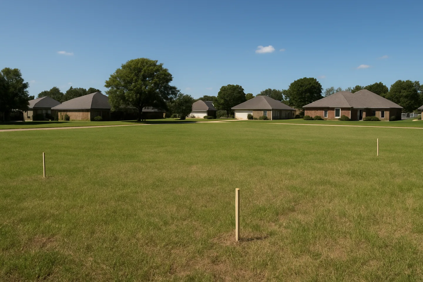 Cleared vacant residential lot for sale in Hattiesburg, Mississippi