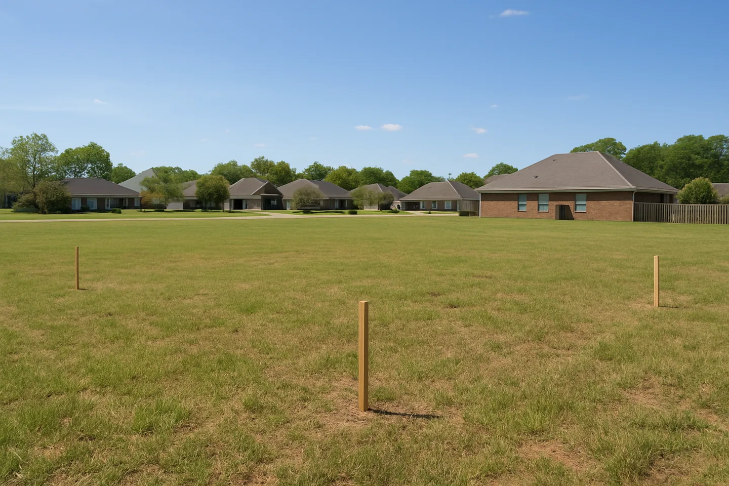 Cleared vacant residential lot for sale in Jackson County, Mississippi