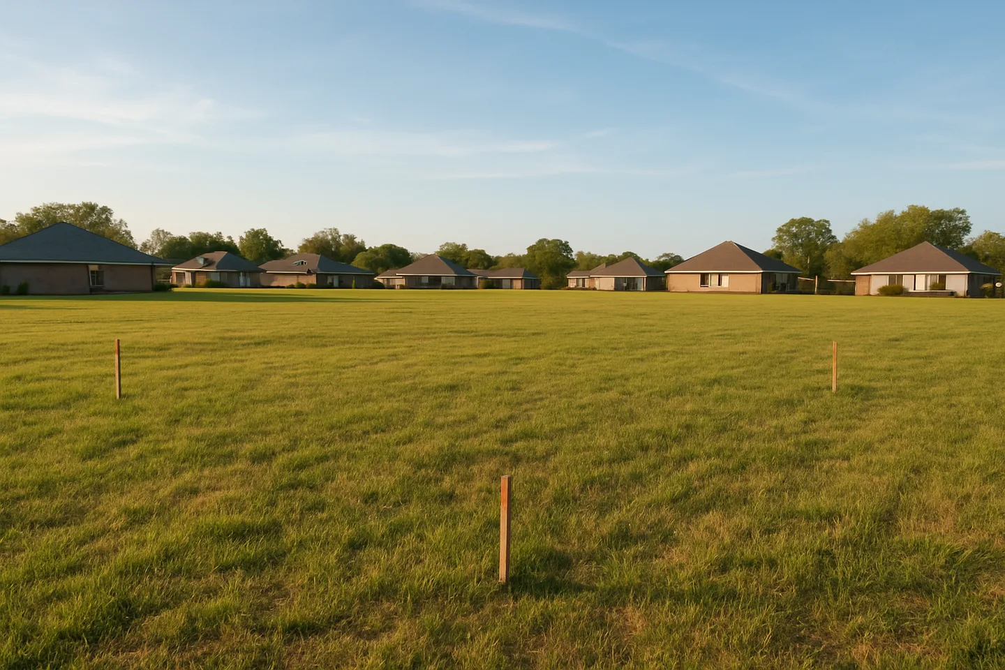 Cleared vacant residential lot for sale in Lafayette County, Mississippi