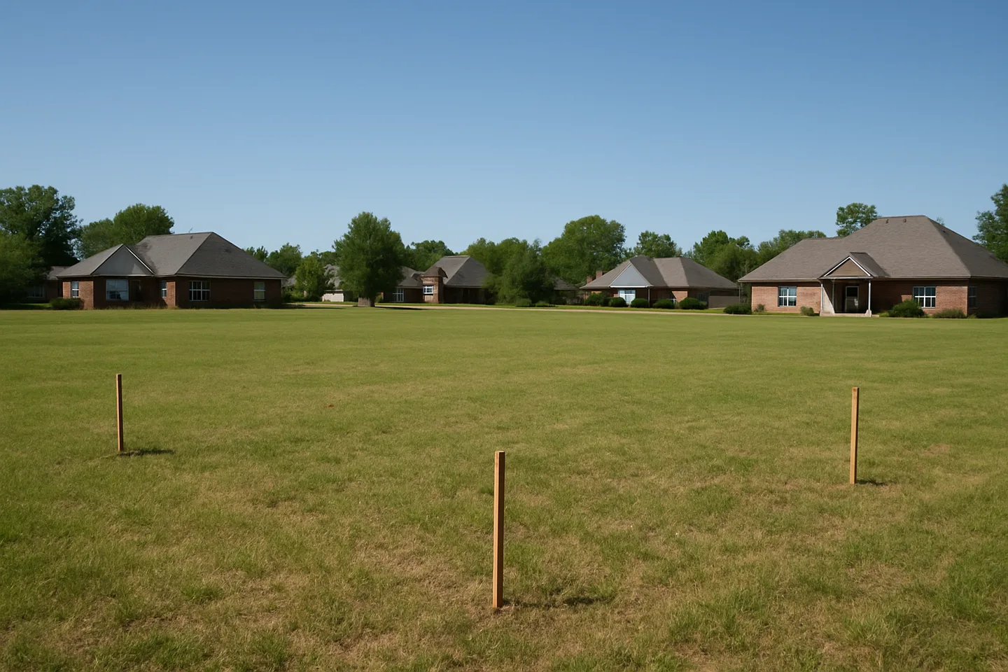 Cleared vacant residential lot for sale in Lowndes County, Mississippi