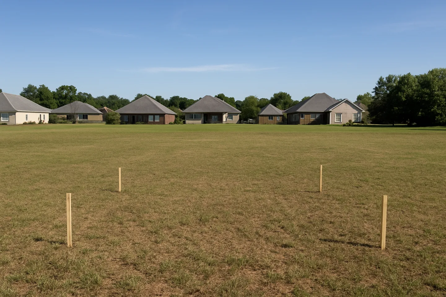 Cleared vacant residential lot for sale in Oxford, Mississippi