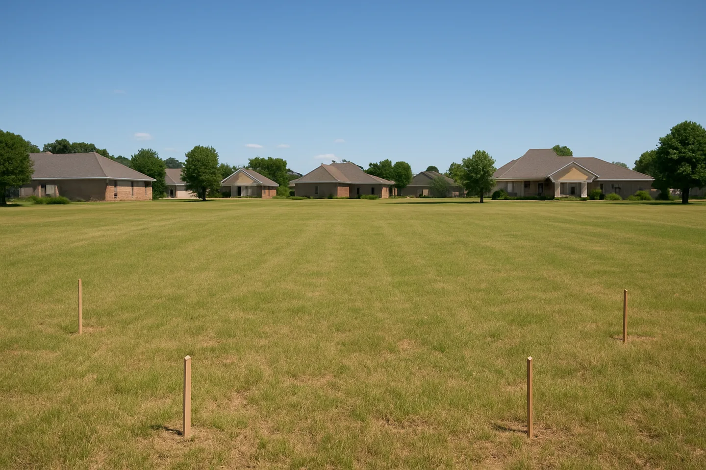 Cleared vacant residential lot for sale in Pearl River County, Mississippi