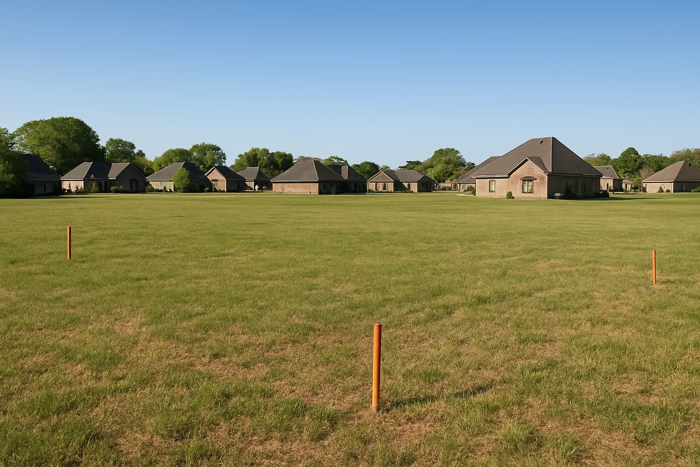 Cleared vacant residential lot for sale in Picayune, Mississippi