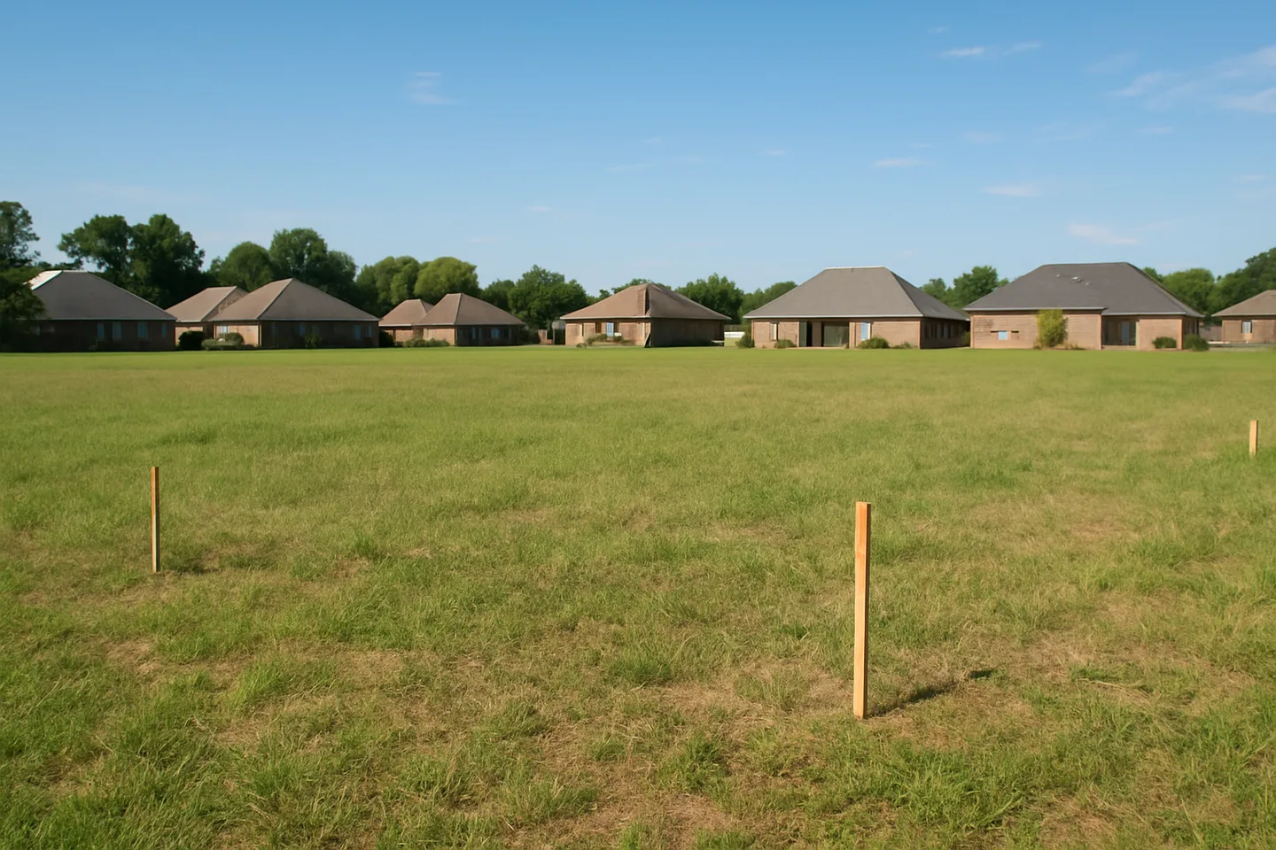Cleared vacant residential lot for sale in Rankin County, Mississippi