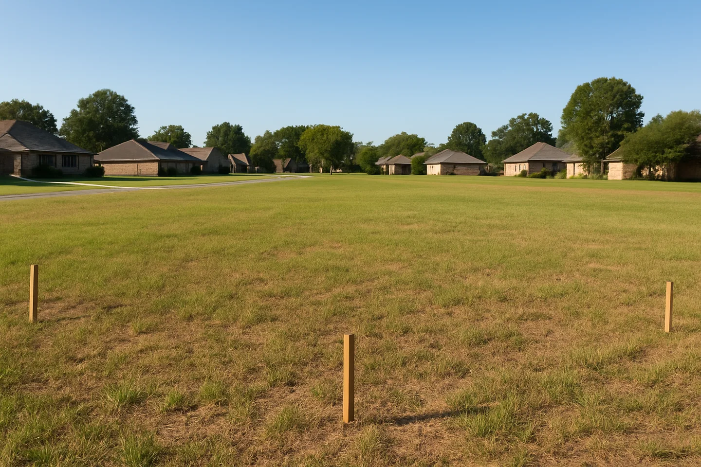 Cleared vacant residential lot for sale in Southaven, Mississippi