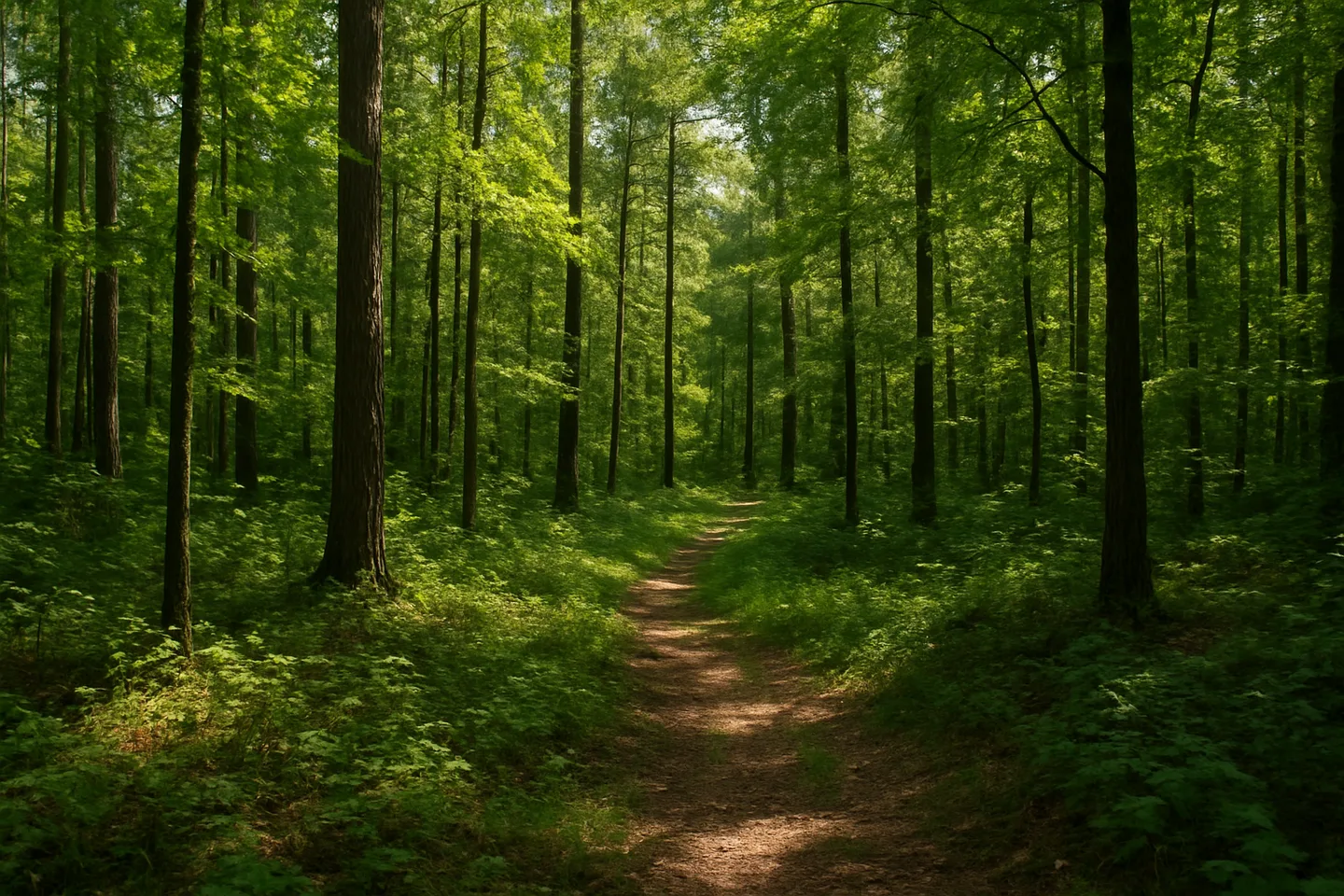 Wooded forest parcel in Meridian, Mississippi
